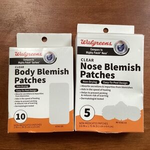 Walgreens Clear Body & Nose Blemish Patches Bundle of 2 Boxes NEW